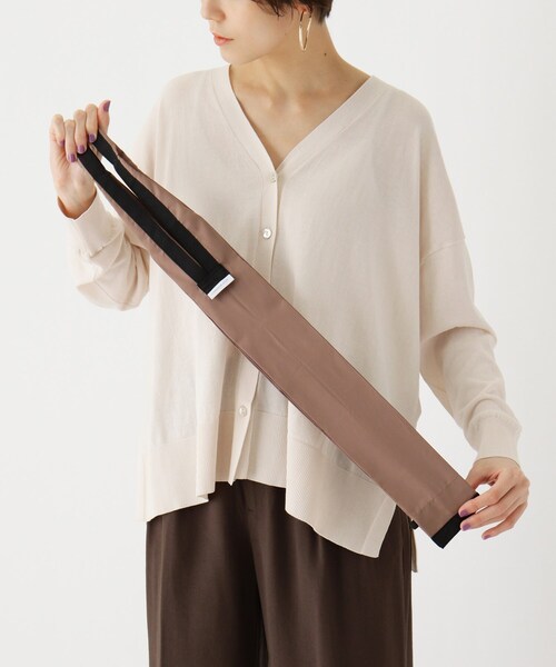 OPAQUE.CLIP（オペークドットクリップ）の「Shupatto（シュパット） 別注 DROP エコバッグ【UNISEX】（エコバッグ/サブバッグ・レディース・ブラック/ベージュ・99）」の5枚目の写真