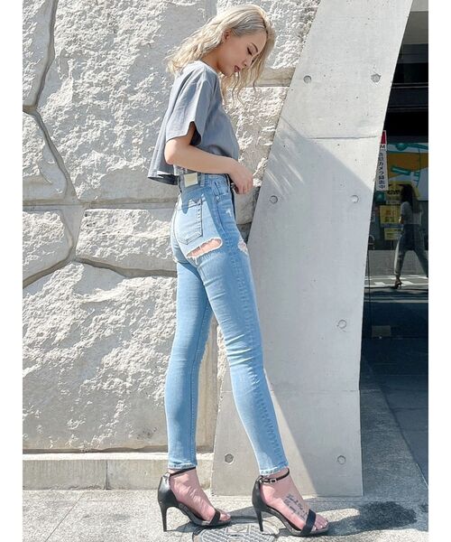 GYDA（ジェイダ）の「DRINK HI BOYポケットショートTシャツ（Tシャツ/カットソー・レディース・チャコールグレー/オフホワイト/カーキ・FREE）」の17枚目の写真