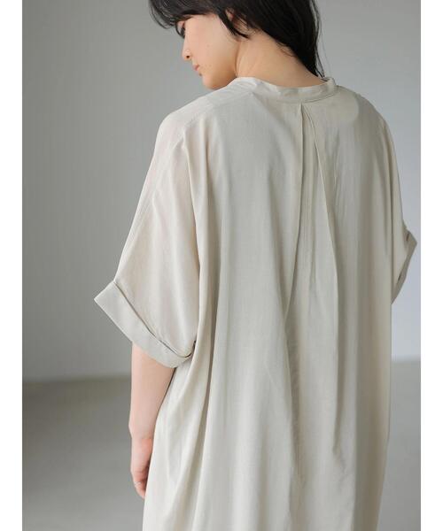 AMERICAN HOLIC（アメリカンホリック）の「Wポケット前開きシャツワンピース（シャツワンピース・レディース・ライトグレー/ブラック/ライトカーキ/ストライプ・M/L）」の13枚目の写真