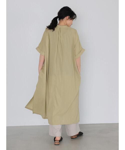 AMERICAN HOLIC（アメリカンホリック）の「Wポケット前開きシャツワンピース（シャツワンピース・レディース・ライトグレー/ブラック/ライトカーキ/ストライプ・M/L）」の20枚目の写真