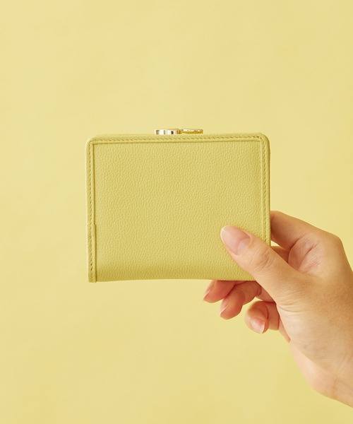 HASHIBAMI（ハシバミ）の「【HASHIBAMI】エイチビー ガマグチ ハーフ ウォレット（財布・レディース・ブラック/グレー/ピンクベージュ/グレイッシュブルー/イエロー/ラベンダー/シルバー/カーキ/グレー系その他/ブロンズ/ナチュラル/ボルドー/ネイビー/ライトグリーン/ライトイエロー/コーラルピンク/マルチ/ターコイズブルー/ブラウン/モスグリーン/ペールイエロー/マジェンタ/ベビーピンク/ゴールド/アクア/レモンイエロー/ライトグリーン系/ふじ色系/ライトオレンジ系/グリーン・FREE）」の20枚目の写真