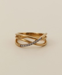 PAS TIERRA | 【Reve】コンビフリュ3連風リング(リング)