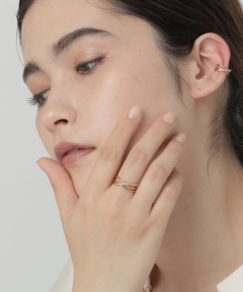 PAS TIERRA（パティエラ）の「【Reve】コンビフリュ3連風リング（リング・レディース・ゴールド系その他・#11/#9/#13/#15）」の5枚目の写真