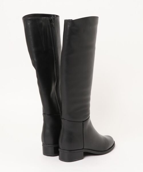 EVOL（イーボル）の「【EVOL】  本革ロングブーツ IR8078（ブーツ・レディース・ブラック・22.5cm/23.5cm/24.5cm/23.0cm/24.0cm/25.0cm）」の2枚目の写真