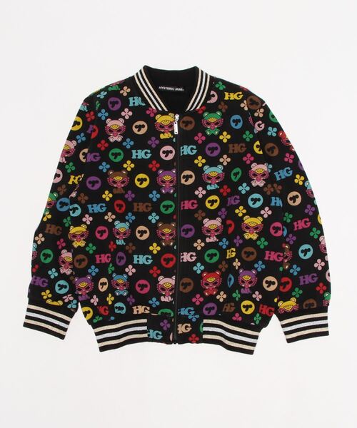 HYSTERIC MINI（ヒステリックミニ）の「TEDDY MINI MONOGRAM総柄裏毛 