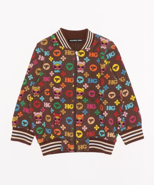 HYSTERIC MINI（ヒステリックミニ）の「TEDDY MINI MONOGRAM総柄裏毛 