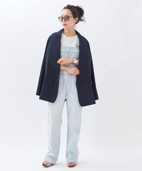 plage（プラージュ）の「Denimオーバーオール◆（サロペット/オーバーオール・レディース・ネイビー/サックスブルー・36/38）」の7枚目の写真