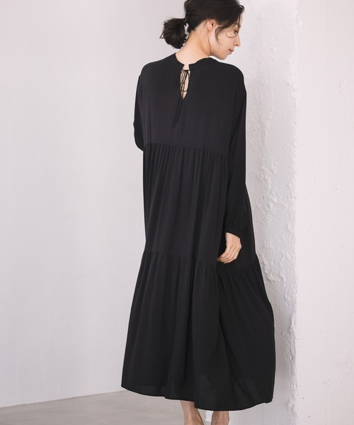 LEPSIM（レプシィム）の「キリカエギャザーワンピース　951958（シャツワンピース・レディース・ブラック/パープル/ライトグリーン・FREE）」の10枚目の写真