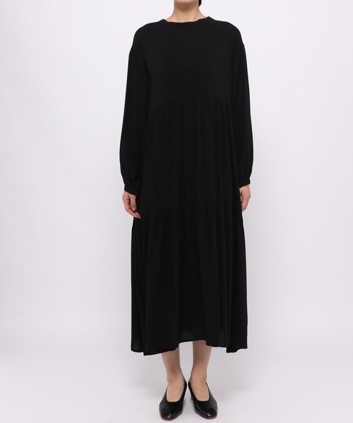 LEPSIM（レプシィム）の「キリカエギャザーワンピース　951958（シャツワンピース・レディース・ブラック/パープル/ライトグリーン・FREE）」の8枚目の写真