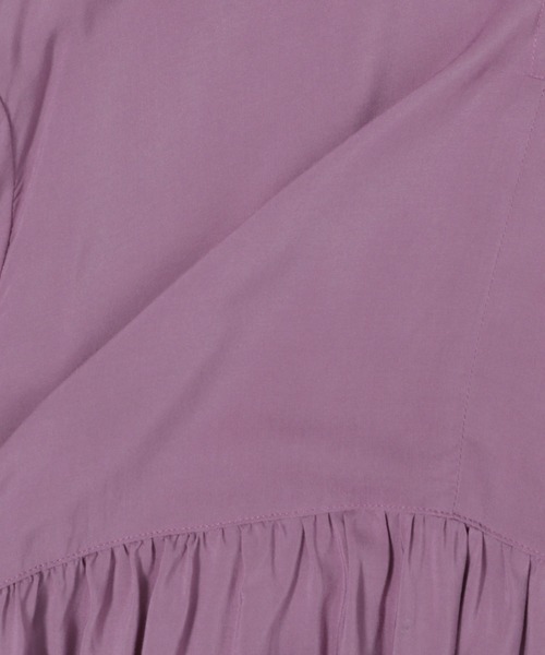 LEPSIM（レプシィム）の「キリカエギャザーワンピース　951958（シャツワンピース・レディース・ブラック/パープル/ライトグリーン・FREE）」の6枚目の写真