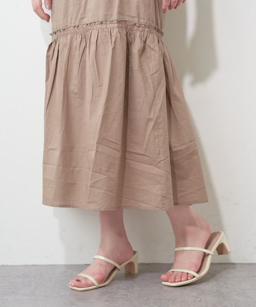 natural couture(ナチュラルクチュール)の「【WEB限定】バックリボンドッキングティアードワンピース(ワンピース・レディース・ベージュ/ブラウン/ピンク/ミント・FREE)」の21枚目の写真