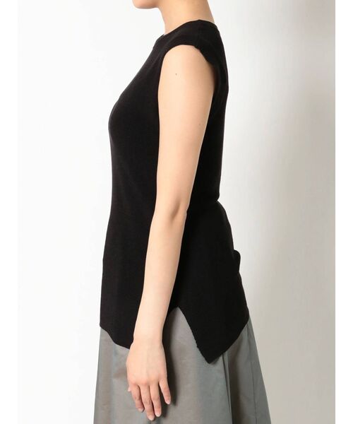 MERCURYDUO(マーキュリーデュオ)の「キャミ付片畔シアーノースリニット(ニット/セーター・レディース・ブラック/ベージュ/ブラウン・FREE)」の10枚目の写真