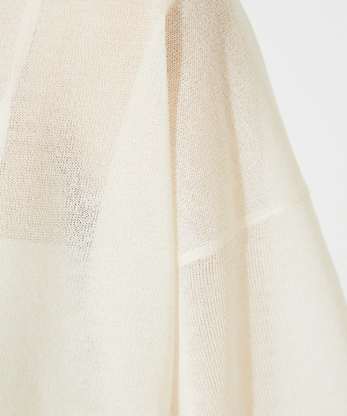 Rouge vif(ルージュヴィフ)の「シアーニットTシャツ(ニット/セーター・レディース・アイボリー/ラベンダー/グレー・フリー)」の17枚目の写真