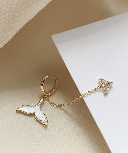 LA VORAGINE（ラ ヴォラジネ）の「片耳（左右兼用）二重ピアス（ピアス（片耳用）・レディース・ゴールド・FREE）」の14枚目の写真