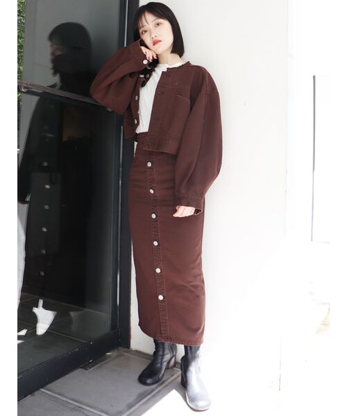 MURUA(ムルーア)の「BACKナイロンジャケット(ブルゾン・レディース・ブラック/グリーン/ブラウン/グレー・FREE)」の12枚目の写真