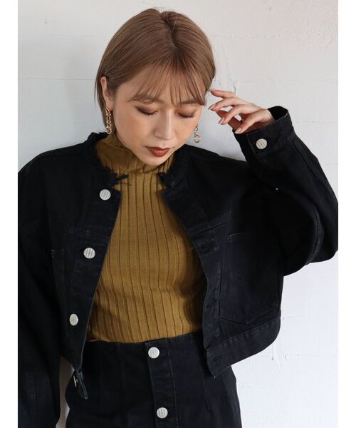 MURUA(ムルーア)の「BACKナイロンジャケット(ブルゾン・レディース・ブラック/グリーン/ブラウン/グレー・FREE)」の16枚目の写真