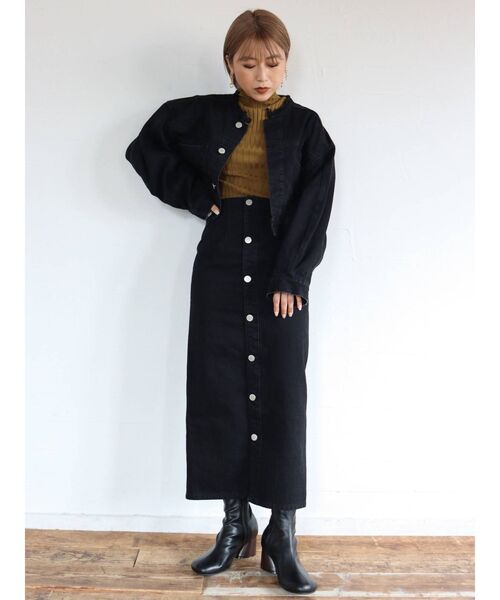 MURUA(ムルーア)の「BACKナイロンジャケット(ブルゾン・レディース・ブラック/グリーン/ブラウン/グレー・FREE)」の17枚目の写真