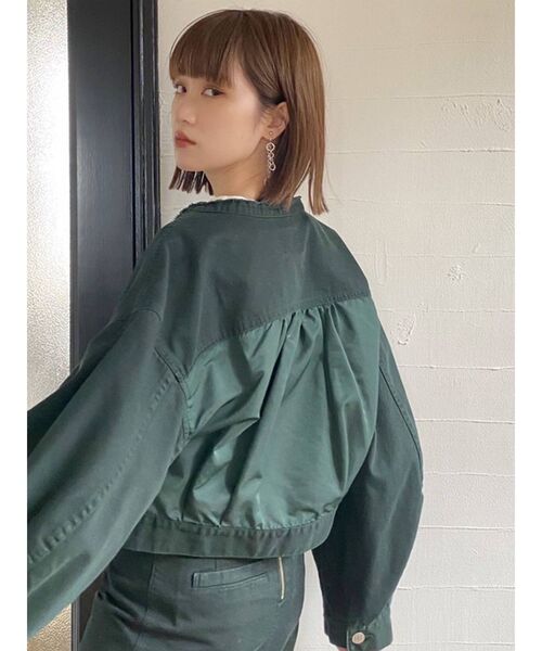 MURUA(ムルーア)の「BACKナイロンジャケット(ブルゾン・レディース・ブラック/グリーン/ブラウン/グレー・FREE)」の20枚目の写真