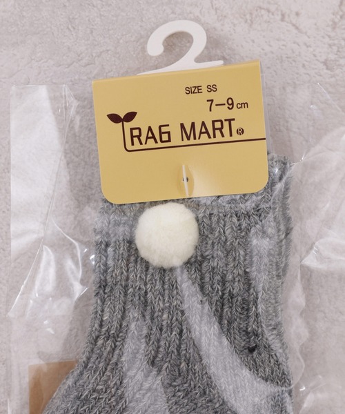 RAGMART(ラグマート)の「コットンネップソックス(ソックス/靴下・キッズ・グレー/レッド/ピンク/アイボリー・SS)」の5枚目の写真