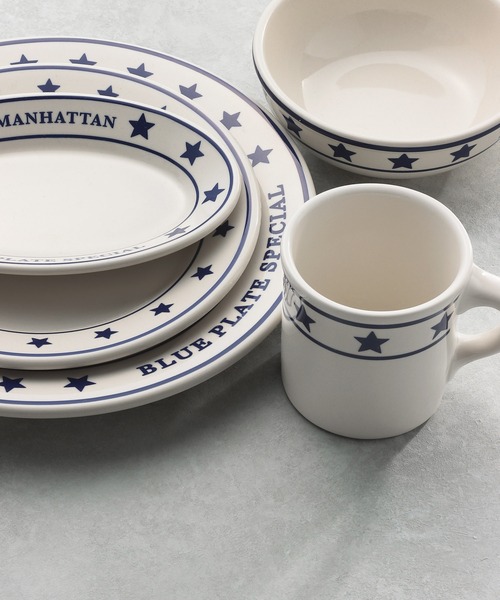 niko and...（ニコアンド）の「[Fishs Eddy(フィッシュエディ)]マンハッタンブループレート/直径26cm（食器・レディース・その他・FREE）」の5枚目の写真