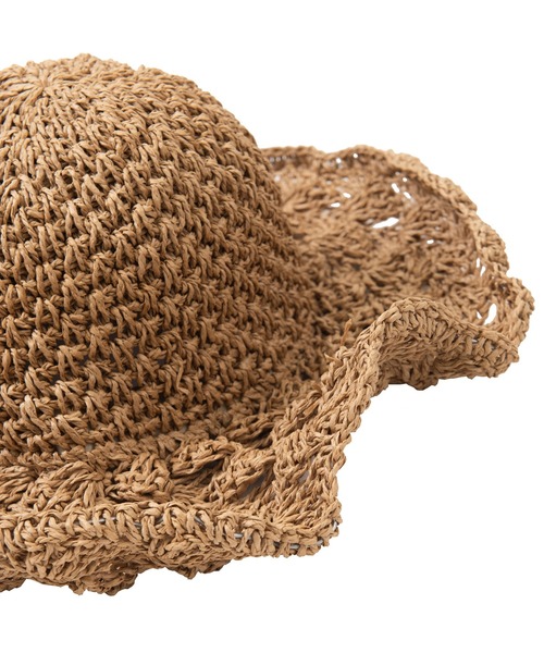 PUNYUS（プニュズ）の「ストローハット（ハット・レディース・ブラウン/ベージュ・FREE）」の3枚目の写真