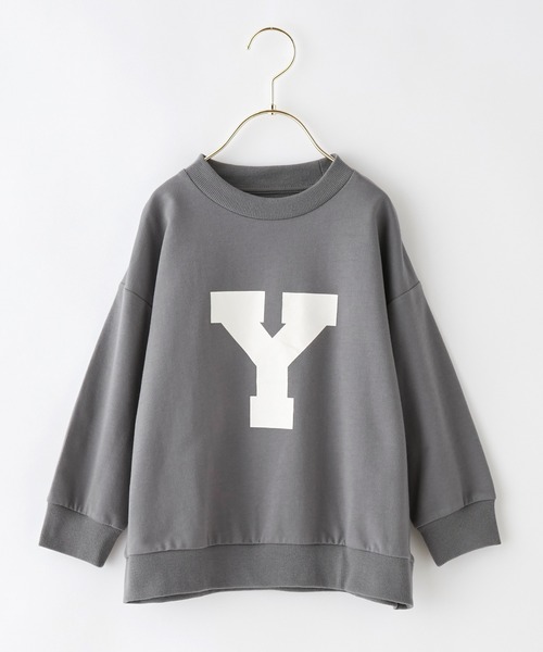 ＆yam（アンドヤム）の「ビッグイニシャル"Y"ロゴスウェット【親子お揃い/リンクコーデ】（スウェット・キッズ・ベージュ/グリーン/ブラック・110-120cm/150-160cm/120-130cm/140-150cm/130-140cm）」の16枚目の写真