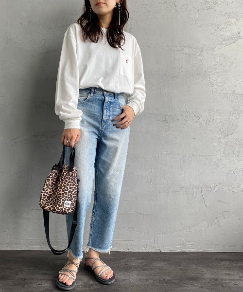 Gramicci（グラミチ）の「[GRAMICCI/グラミチ] ワンポイントロゴ ポケットロンT（Tシャツ/カットソー・レディース・ブラック/ホワイト・XL/L/M）」の20枚目の写真