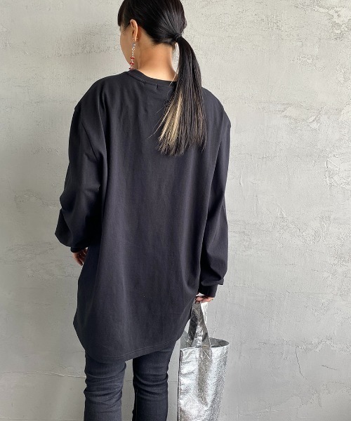 Gramicci（グラミチ）の「[GRAMICCI/グラミチ] ワンポイントロゴ ポケットロンT（Tシャツ/カットソー・レディース・ブラック/ホワイト・XL/L/M）」の16枚目の写真