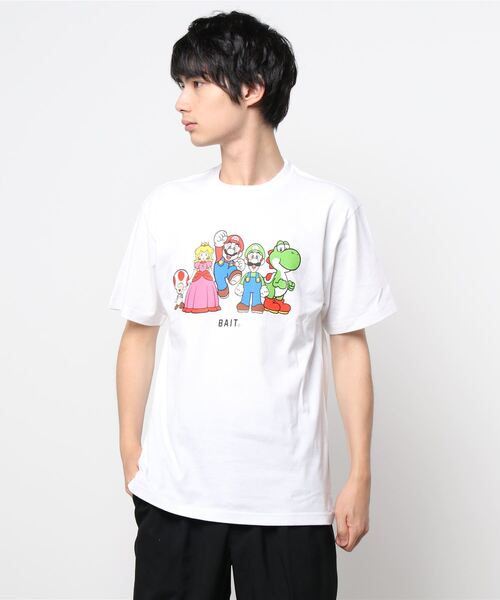 BAIT(ベイト)の「【2107_SPM】BAIT x MARIO ALLCHARACTER TEE 216-SPM-TEE-002(Tシャツ/カットソー・メンズ・ホワイト・SMALL/MEDIUM/LARGE/X-LARGE)」の4枚目の写真