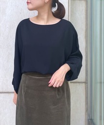 RIVE DROITE | 軽い着心地でストレスフリー　ドルマンターンバックブラウス(シャツ/ブラウス)