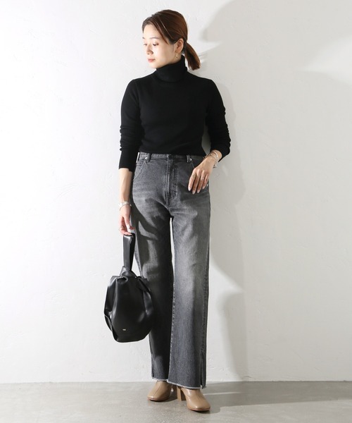 JOURNAL STANDARD（ジャーナルスタンダード）の「ウォッシャブルウールリブハイネック◆（ニット/セーター・レディース・ブラック/ブラウン/ホワイト/ベージュ・FREE）」の20枚目の写真