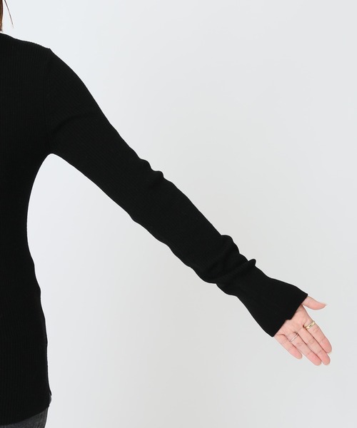 JOURNAL STANDARD（ジャーナルスタンダード）の「ウォッシャブルウールリブハイネック◆（ニット/セーター・レディース・ブラック/ブラウン/ホワイト/ベージュ・FREE）」の21枚目の写真