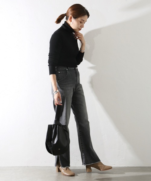 JOURNAL STANDARD（ジャーナルスタンダード）の「ウォッシャブルウールリブハイネック◆（ニット/セーター・レディース・ブラック/ブラウン/ホワイト/ベージュ・FREE）」の22枚目の写真