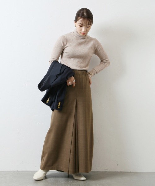 JOURNAL STANDARD（ジャーナルスタンダード）の「ウォッシャブルウールリブハイネック◆（ニット/セーター・レディース・ブラック/ブラウン/ホワイト/ベージュ・FREE）」の9枚目の写真