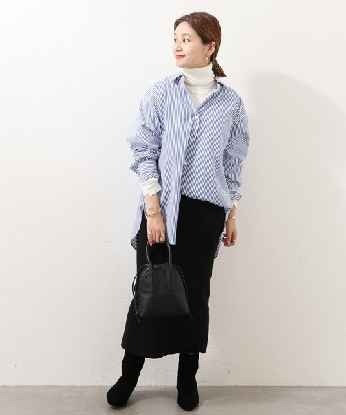 JOURNAL STANDARD（ジャーナルスタンダード）の「ウォッシャブルウールリブハイネック◆（ニット/セーター・レディース・ブラック/ブラウン/ホワイト/ベージュ・FREE）」の5枚目の写真