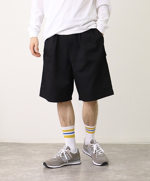 BIG BILL(ビッグビル)の「【 BIG BILL / ビッグビル 】 ツイル ワークパンツ ショートパンツ X58519D BNU(その他パンツ・メンズ・ブラック/オフホワイト/ブルー・M/L/XL)」の3枚目の写真