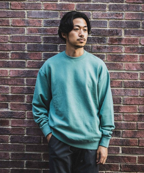 URBAN RESEARCH（アーバンリサーチ）の「アズマ裏毛スウェットシャツ（スウェット・メンズ・パープル/グリーン系その他/オートミール/グレー系その他・MEDIUM/LARGE）」の4枚目の写真