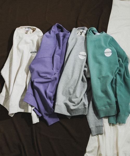 URBAN RESEARCH（アーバンリサーチ）の「アズマ裏毛スウェットシャツ（スウェット・メンズ・パープル/グリーン系その他/オートミール/グレー系その他・MEDIUM/LARGE）」の6枚目の写真