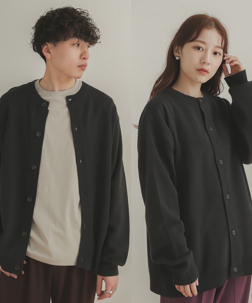 SENSE OF PLACE by URBAN RESEARCH(センスオブプレイスバイアーバンリサーチ)の「クルーネックカーディガン(カーディガン/ボレロ・メンズ・ミント/ダークグレー/ライトベージュ/レッド/ライトブルー/ブルー/ブラック/グリーン・MEDIUM/LARGE)」の3枚目の写真