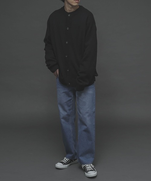 SENSE OF PLACE by URBAN RESEARCH(センスオブプレイスバイアーバンリサーチ)の「クルーネックカーディガン(カーディガン/ボレロ・メンズ・ミント/ダークグレー/ライトベージュ/レッド/ライトブルー/ブルー/ブラック/グリーン・MEDIUM/LARGE)」の2枚目の写真