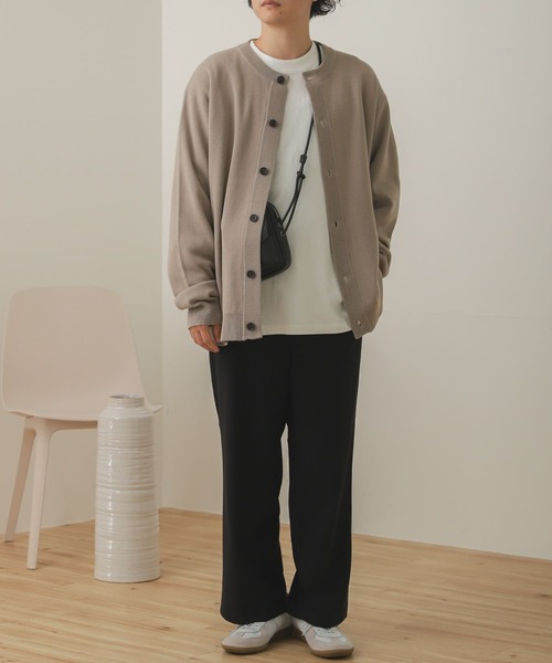SENSE OF PLACE by URBAN RESEARCH(センスオブプレイスバイアーバンリサーチ)の「クルーネックカーディガン(カーディガン/ボレロ・メンズ・ミント/ダークグレー/ライトベージュ/レッド/ライトブルー/ブルー/ブラック/グリーン・MEDIUM/LARGE)」の9枚目の写真