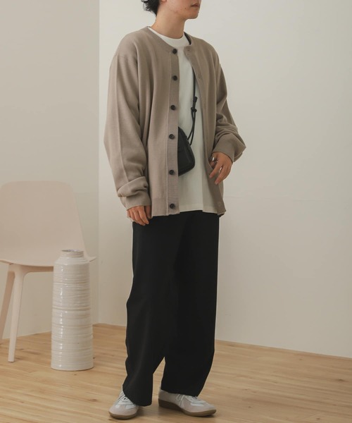 SENSE OF PLACE by URBAN RESEARCH(センスオブプレイスバイアーバンリサーチ)の「クルーネックカーディガン(カーディガン/ボレロ・メンズ・ミント/ダークグレー/ライトベージュ/レッド/ライトブルー/ブルー/ブラック/グリーン・MEDIUM/LARGE)」の10枚目の写真