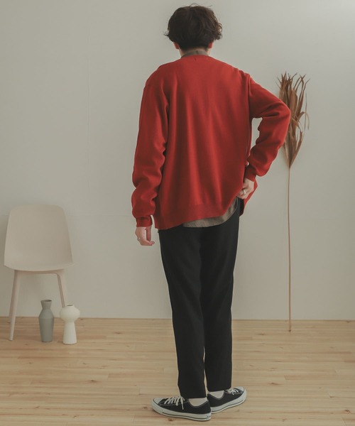 SENSE OF PLACE by URBAN RESEARCH(センスオブプレイスバイアーバンリサーチ)の「クルーネックカーディガン(カーディガン/ボレロ・メンズ・ミント/ダークグレー/ライトベージュ/レッド/ライトブルー/ブルー/ブラック/グリーン・MEDIUM/LARGE)」の16枚目の写真