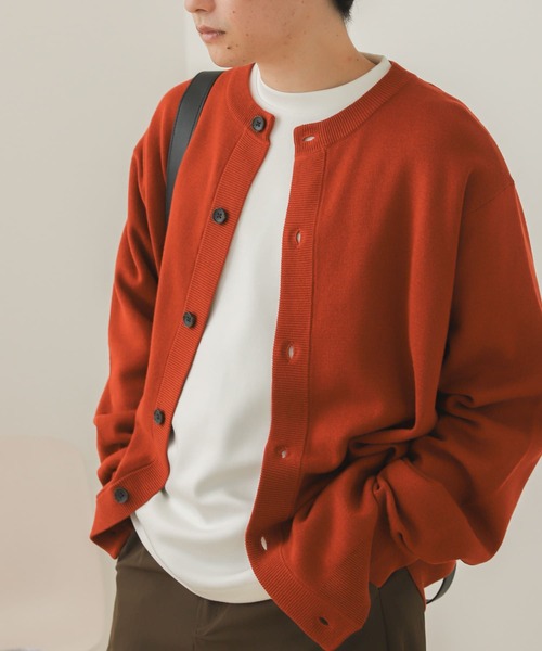 SENSE OF PLACE by URBAN RESEARCH(センスオブプレイスバイアーバンリサーチ)の「クルーネックカーディガン(カーディガン/ボレロ・メンズ・ミント/ダークグレー/ライトベージュ/レッド/ライトブルー/ブルー/ブラック/グリーン・MEDIUM/LARGE)」の18枚目の写真