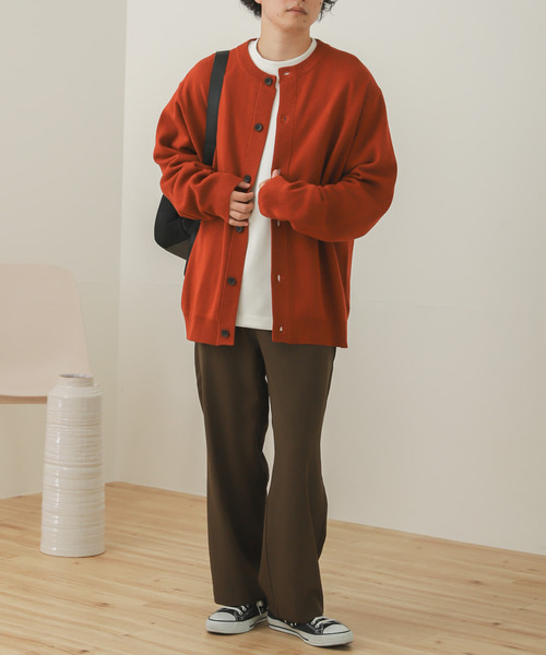 SENSE OF PLACE by URBAN RESEARCH(センスオブプレイスバイアーバンリサーチ)の「クルーネックカーディガン(カーディガン/ボレロ・メンズ・ミント/ダークグレー/ライトベージュ/レッド/ライトブルー/ブルー/ブラック/グリーン・MEDIUM/LARGE)」の20枚目の写真