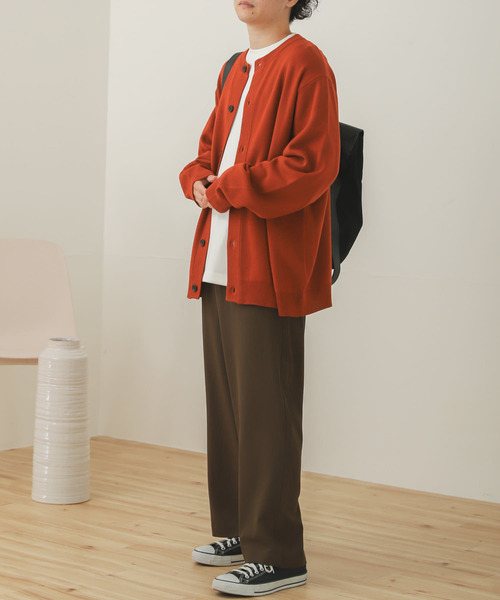 SENSE OF PLACE by URBAN RESEARCH(センスオブプレイスバイアーバンリサーチ)の「クルーネックカーディガン(カーディガン/ボレロ・メンズ・ミント/ダークグレー/ライトベージュ/レッド/ライトブルー/ブルー/ブラック/グリーン・MEDIUM/LARGE)」の21枚目の写真