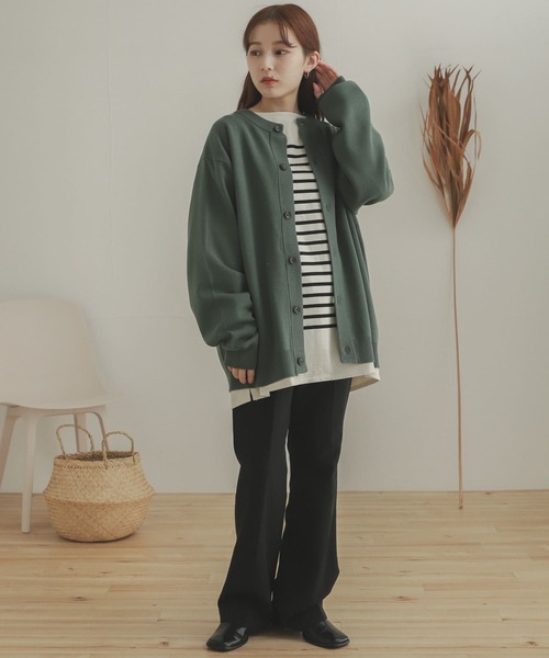 SENSE OF PLACE by URBAN RESEARCH(センスオブプレイスバイアーバンリサーチ)の「クルーネックカーディガン(カーディガン/ボレロ・メンズ・ミント/ダークグレー/ライトベージュ/レッド/ライトブルー/ブルー/ブラック/グリーン・MEDIUM/LARGE)」の22枚目の写真