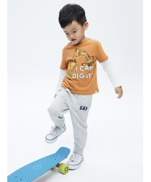 GAP（ギャップ）の「2^In-1 グラフィック Tシャツ (幼児)（Tシャツ/カットソー・キッズ・ネイビー/グレー/オレンジ・4-5 YRS/3 YRS/18-24M/5 YRS/2-3 YRS/12-18 M）」の10枚目の写真