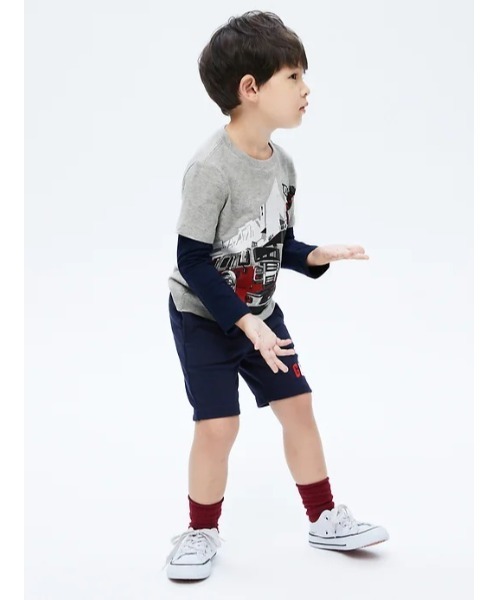 GAP（ギャップ）の「2^In-1 グラフィック Tシャツ (幼児)（Tシャツ/カットソー・キッズ・ネイビー/グレー/オレンジ・4-5 YRS/3 YRS/18-24M/5 YRS/2-3 YRS/12-18 M）」の12枚目の写真