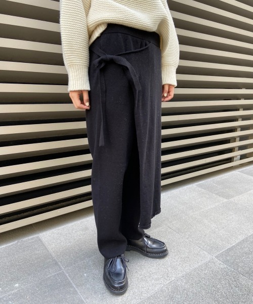 MANASTASH（マナスタッシュ）の「MANASTASH/マナスタッシュ　コットンニットラップパンツ（その他パンツ・レディース・ブラック/グレー・FREE）」の14枚目の写真